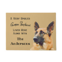 Very Spoiled German Shepherd Dog Doormat Very Spoiled German Shepherd Dog Doormat