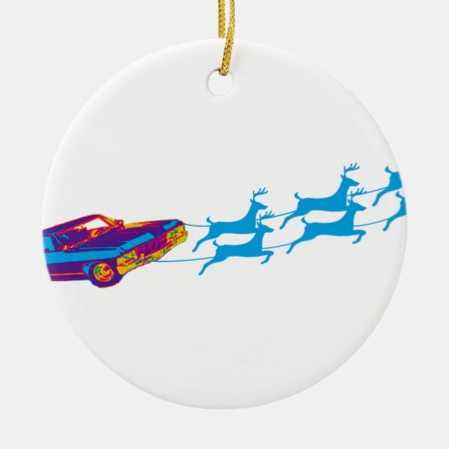 Very Supernaturnal Christmas Ceramic Ornament (Front)
