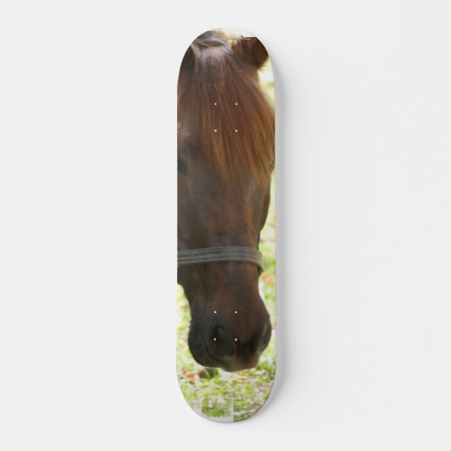 Very Sweet Chestnut Horse Skateboard Deck (Front)
