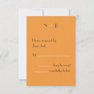 Very Tangerine RSVP Card