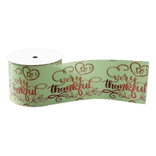 Very thankful grosgrain ribbon