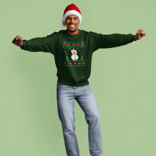 Very Ugly Christmas Snowman Reindeer Rutting Sweatshirt