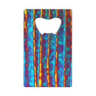 Very Unique Abstract Texture Credit Card Bottle Opener