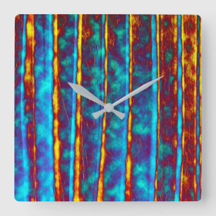 Very Unique Abstract Texture Square Wall Clock