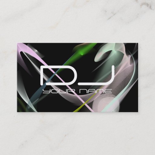 Customizable Very Unique DJ Business Card