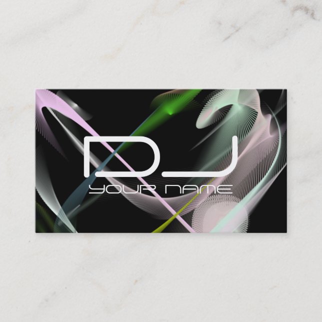 Very Unique DJ Business Card (Front)