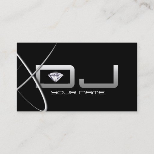 Customizable Very Unique DJ Business Card