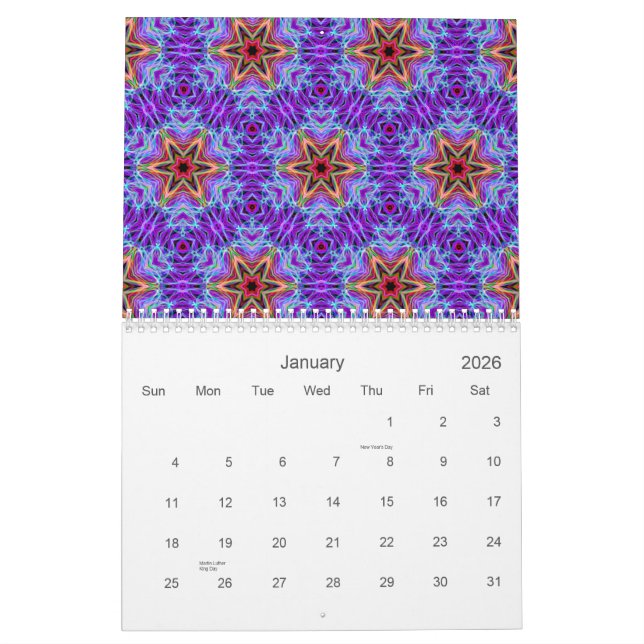Very unique gift, LED light pattern Calendar (Jan 2026)