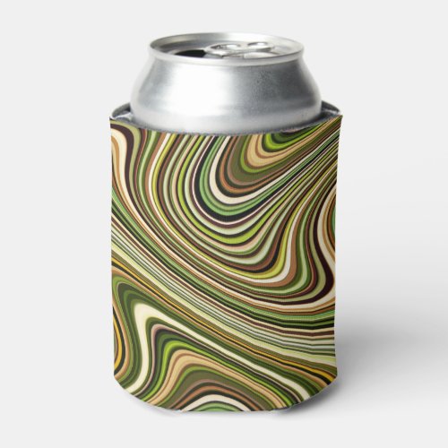 Very Unique Multi_Colored Curvy Line Pattern Can Cooler