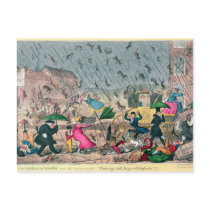 Very Unpleasant Weather, or the Old Saying Postcard