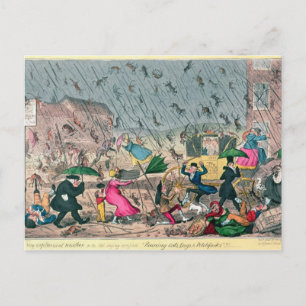 Very Unpleasant Weather, or the Old Saying Postcard