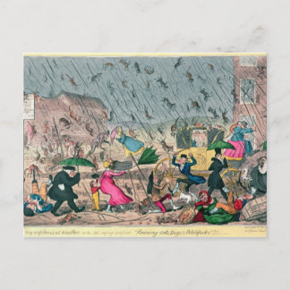 Very Unpleasant Weather, or the Old Saying Postcard