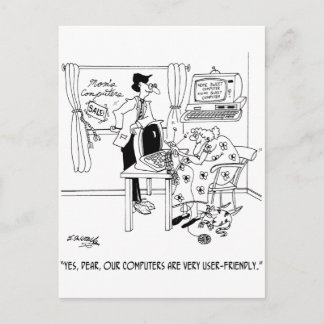 Very User-Friendly Computers Postcard