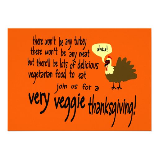 Very Veggie Thanksgiving Invitation 5