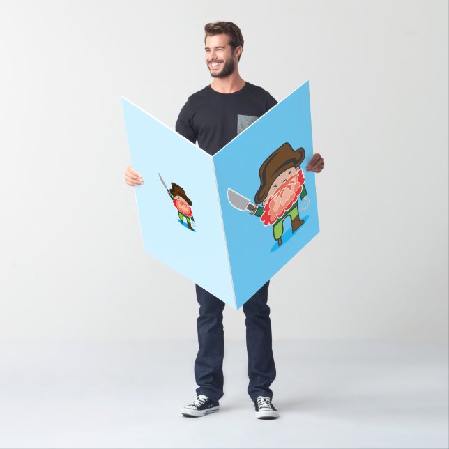 Very very big greeting card with a pirate (In Situ)