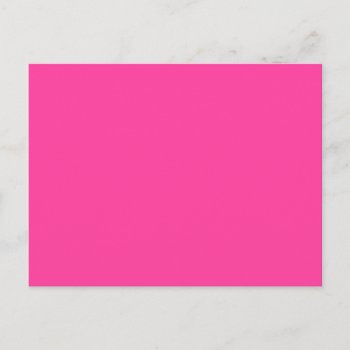 Very Very Pink Color Only Bright Pink Postcard by CricketDiane at Zazzle