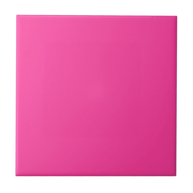 Very Very Pink Color Only Bright Pink Tile (Front)