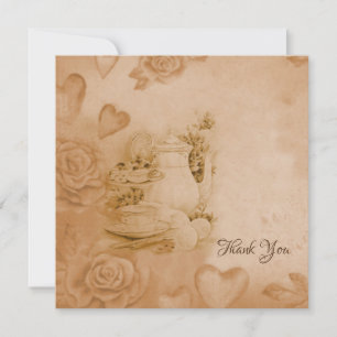 Very vintage, old style thank you card