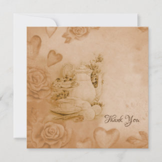 Very vintage, old style thank you card