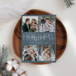 Very Wedded Holiday Newlywed Multi Photo Slate 