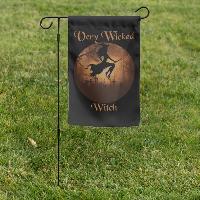 Very Wicked Witch Garden Flag (In SItu)