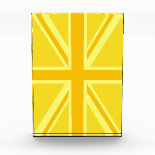 Very Yellow Union Jack British Flag Award