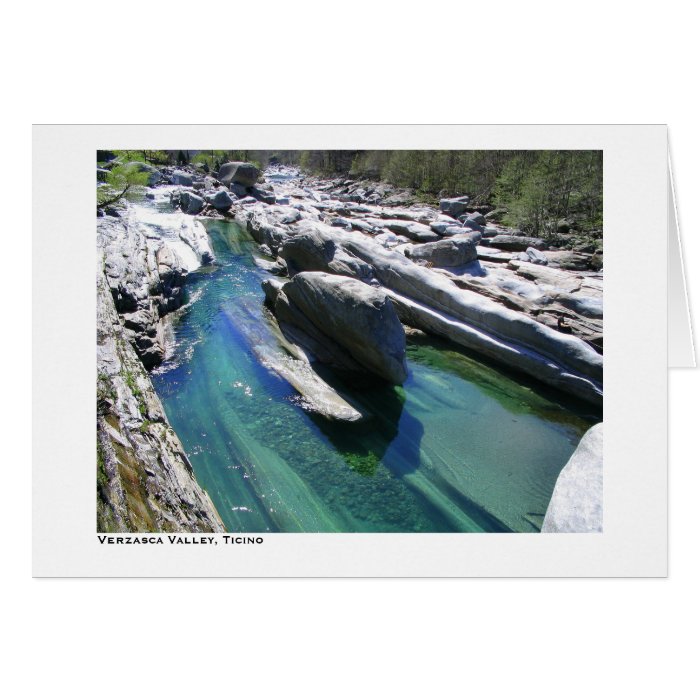 Verzasca Valley, Ticino Greeting Card