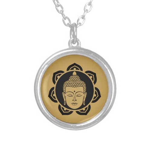 Vesak Buddha Buddha Purnima Buddha Day Silver Plated Necklace