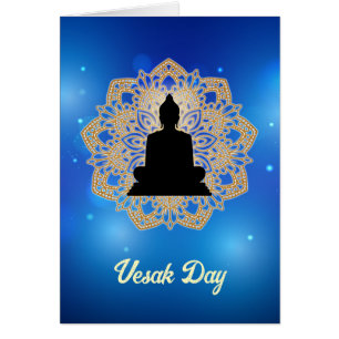 Vesak Day Buddha and Mandala Vaisakha Purnima Cards
