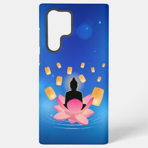 Vesak Day Buddha on Lotus Lantern Vaisakha Samsung Galaxy S22 Ultra Case