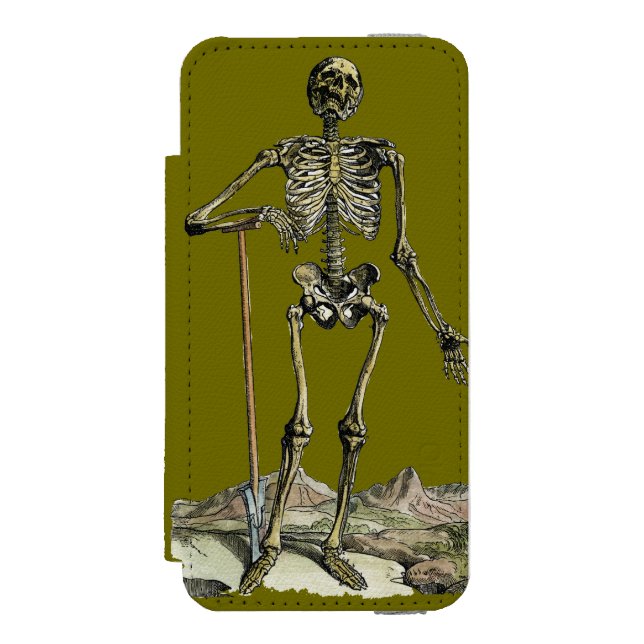 Vesalius: Skeletal System Incipio iPhone Wallet Case (Folio Front)