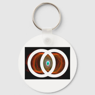 Vesica Piscis Hourglass Nebula Keychain