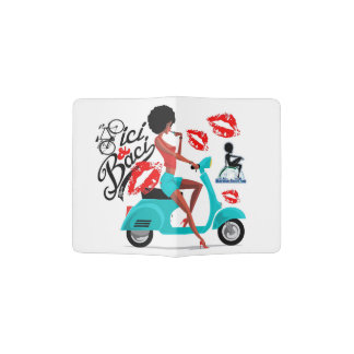Vespa Girl Passport Cover