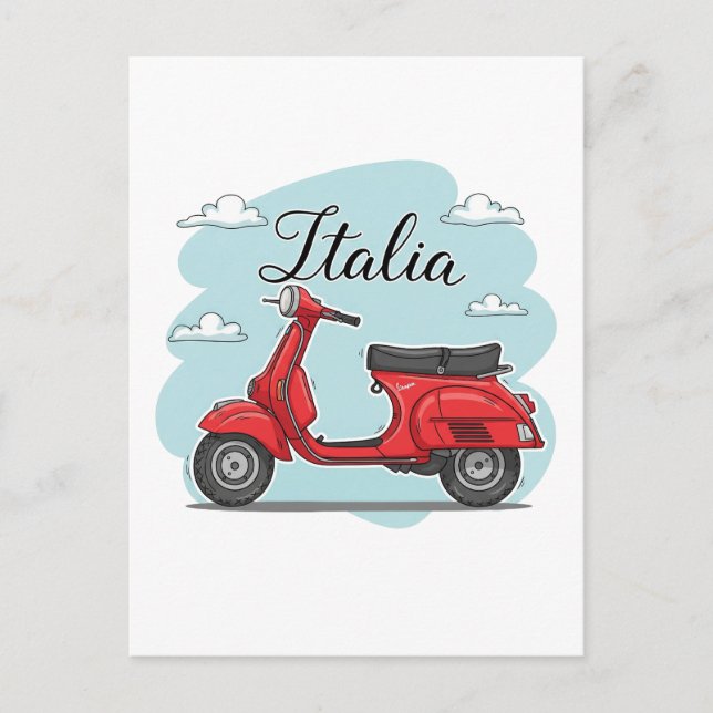 Vespa Italy Postcard (Front)