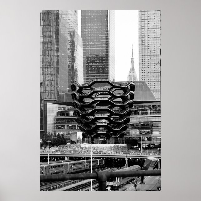 Vessel Black & White NYC Poster (Front)