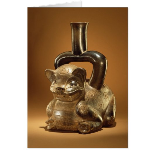 Vessel with puma, Chavin Culture, c.90 BC Cards (Front)
