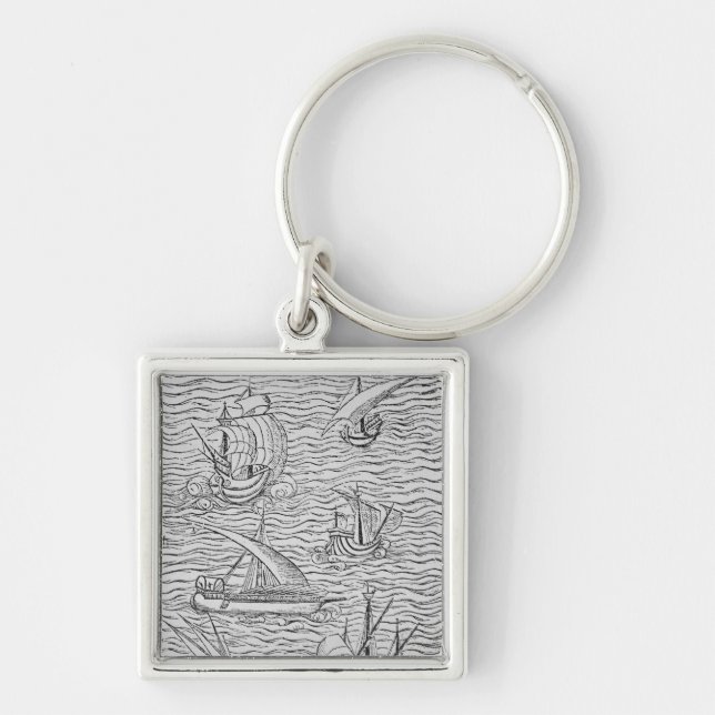Vessels of Early Spanish Navigators Keychain (Front)