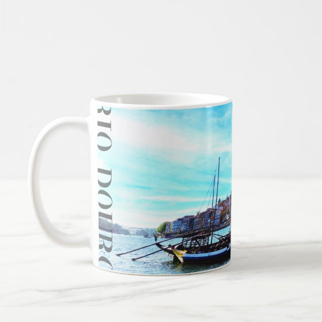 vessels on the river Douro portugal Coffee Mug (Left)