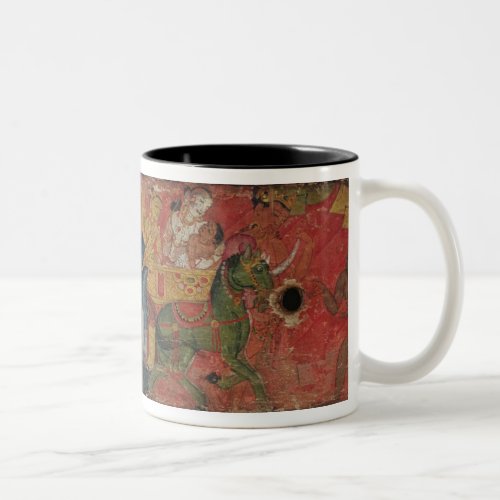 Vessnatara Jataka from a manuscript cover Pala Two_Tone Coffee Mug