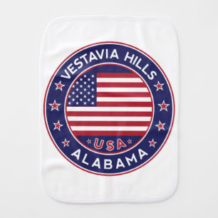 Vestavia Hills, Alabama Baby Burp Cloth