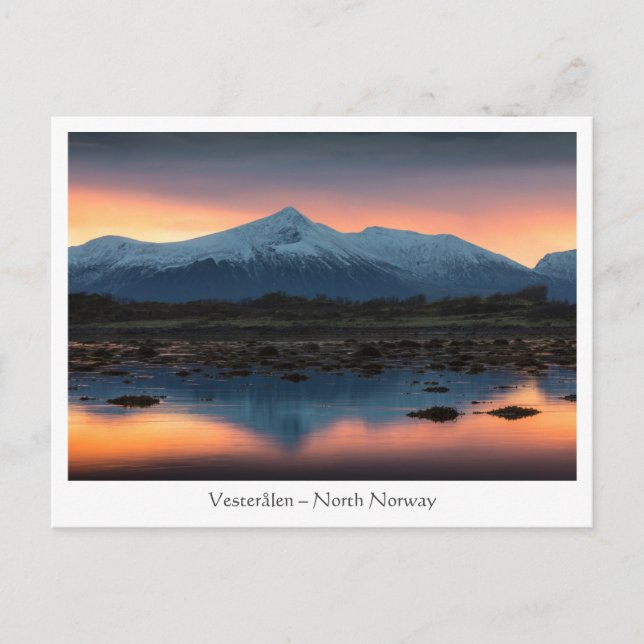 Vesteralen Norway Sunrise Postcard (Front)