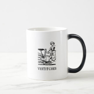 Vestitches Logo morphing mug