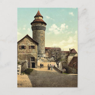 Vestner Tower, Nuremberg, Bavaria, Germany rare Ph Postcard