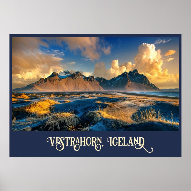 Vestrahorn Mountains, Iceland Poster (Front)