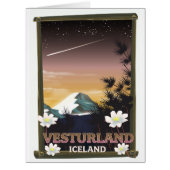 Vesturland Iceland travel poster (Front)