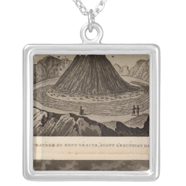 Vesuve, Dolomieu Silver Plated Necklace (Front)