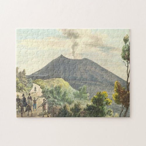 Vesuvius Active Volcano 1832 Naples Italy Jigsaw Puzzle