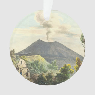 Vesuvius Active Volcano 1832 Naples Italy Ornament at Zazzle