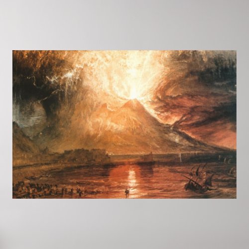 Vesuvius Erupting Canvas Print