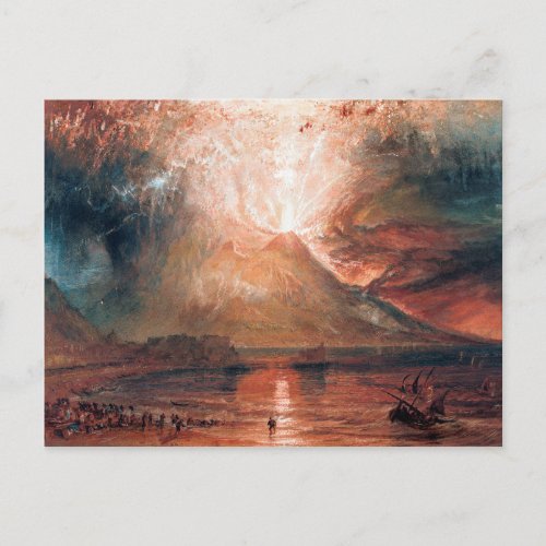 Vesuvius in Eruption by J M W Turner 1820 Postcard
